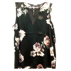 Silky floral tank